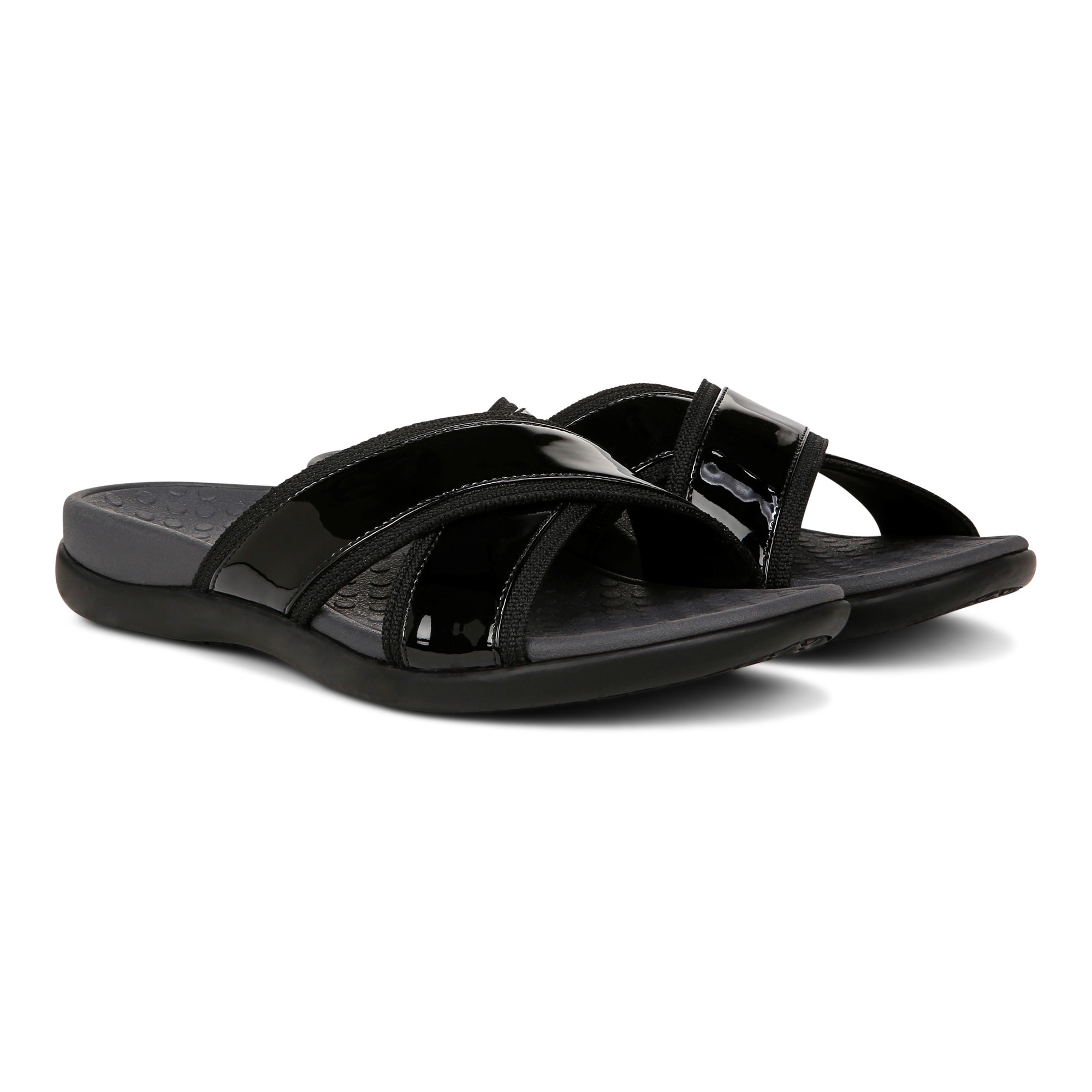 Vionic Merced Women's Cross Strap Slide Orthotic Sandals Questions & Answers