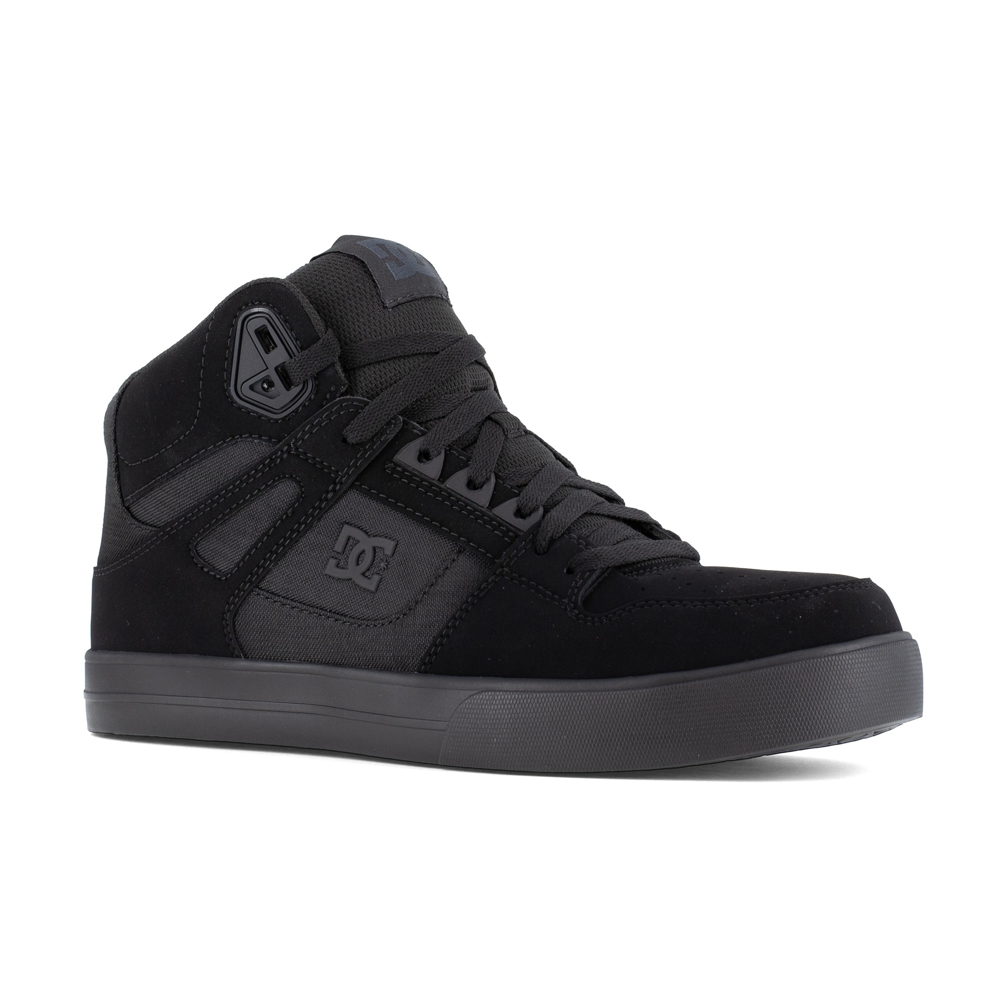 DC Work Crew Pure Work Men's Composite Toe Work High-Top - Black/Dark Gray Questions & Answers