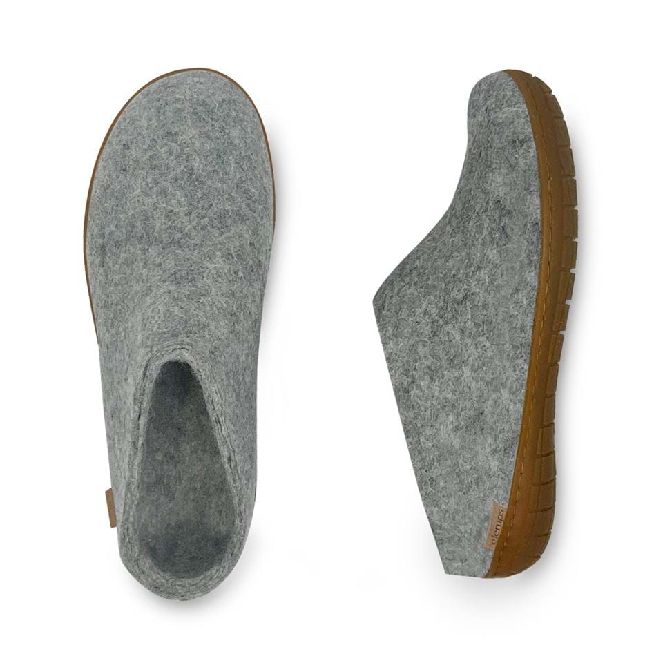 Glerups Wool Open Heel Unisex Slipper / Slip-on Clog - Rubber Sole - Model BR Questions & Answers
