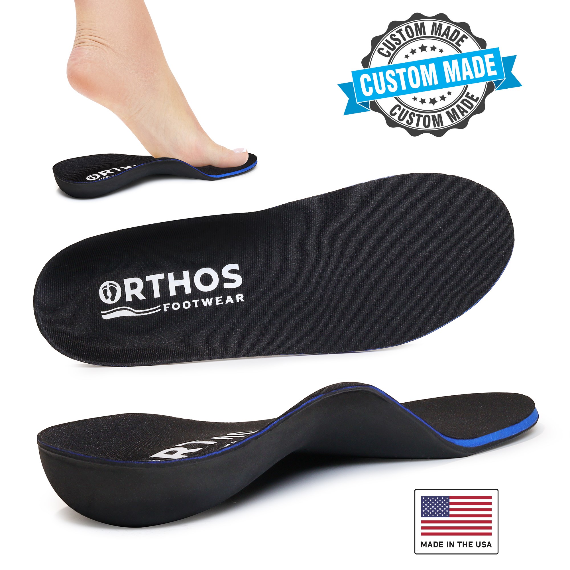 How do I choose and fit ORTHOS custom made orthotics for my foot?