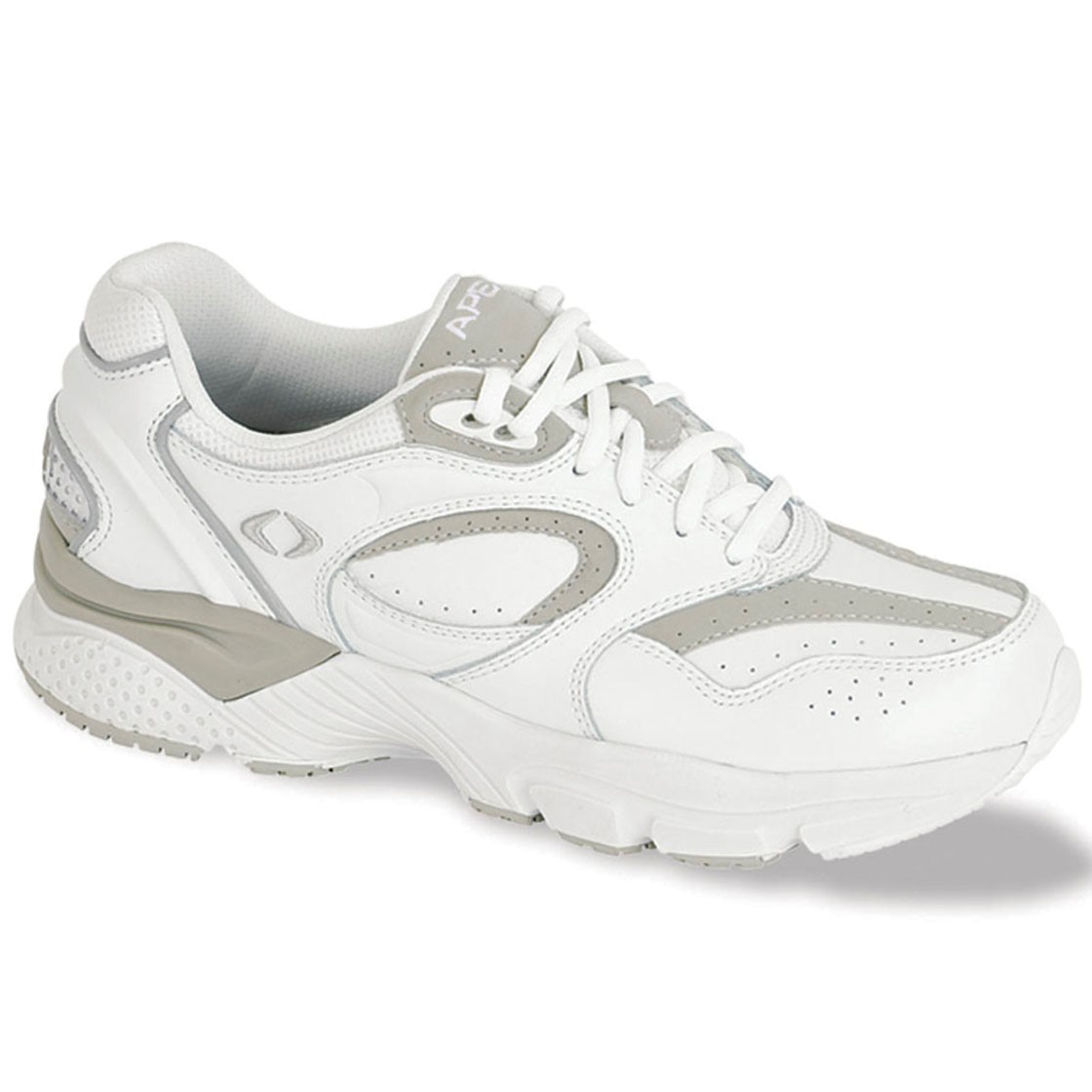 Apex X821 Men's Lace Walker - White/Gray Questions & Answers