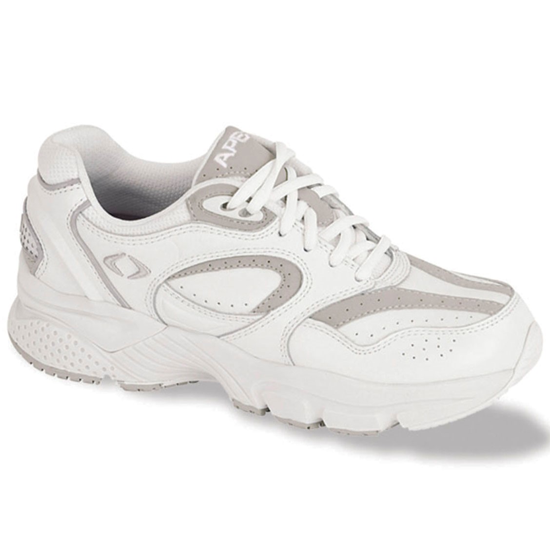 Apex X821 Women's Lace Walking Shoes - White/Gray Questions & Answers