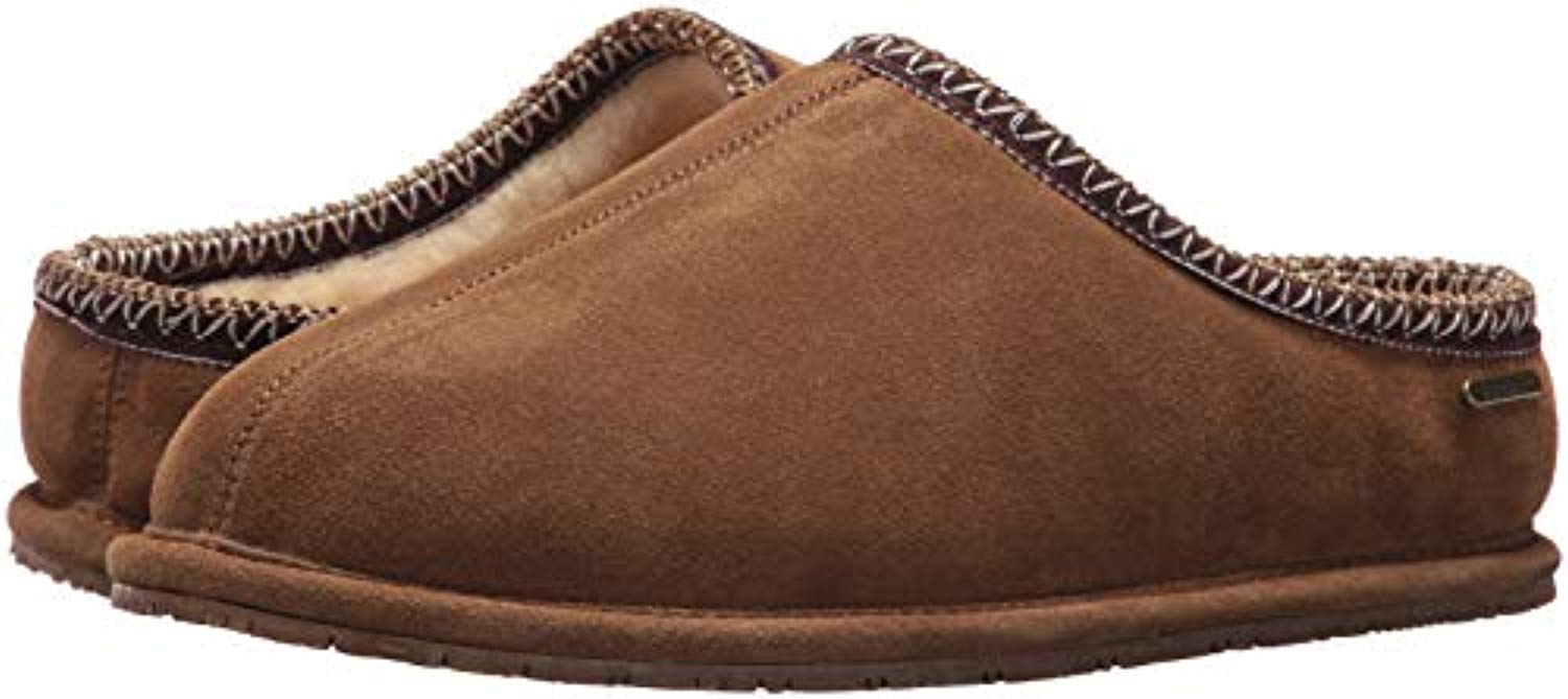 Bearpaw Joshua - Men's Suede Step-in Slipper 2061M Questions & Answers