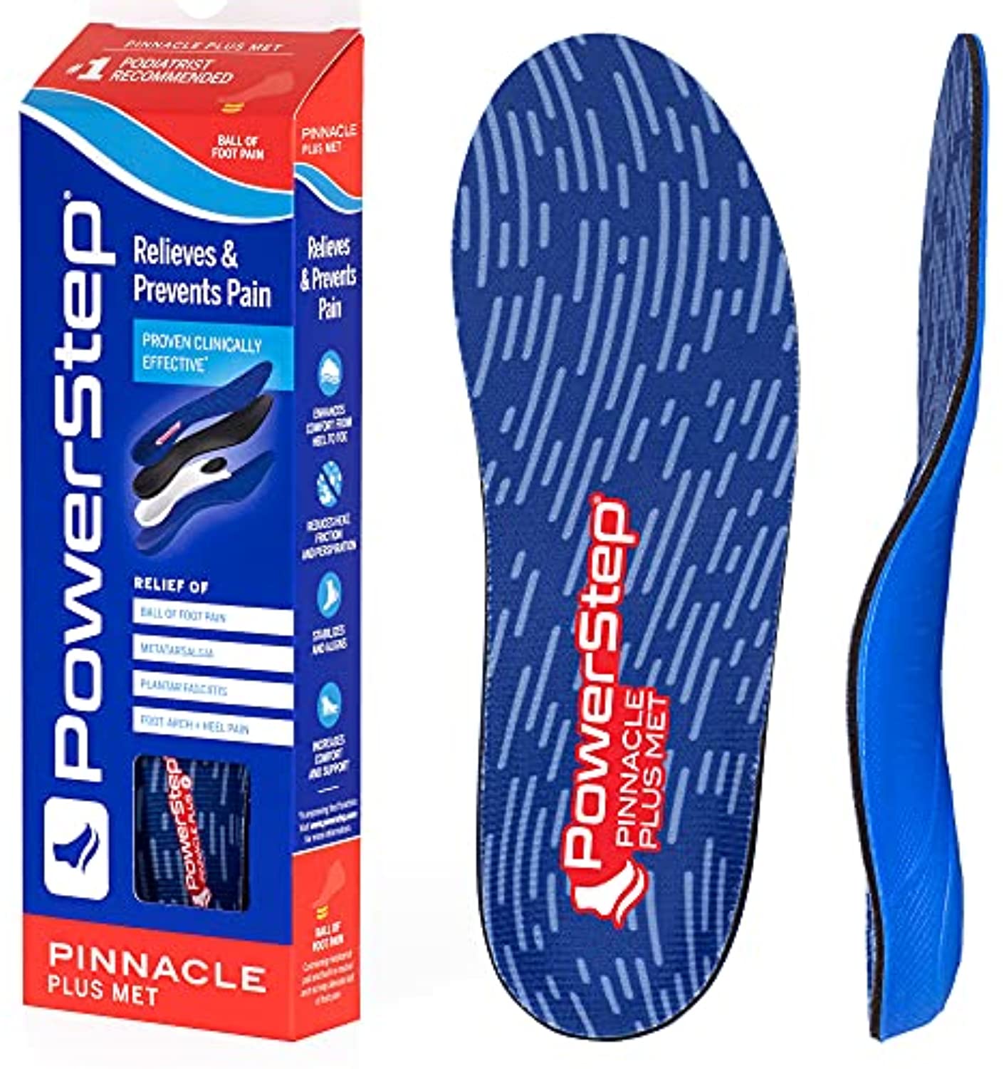 Powerstep Pinnacle Plus Metatarsal Pad Comfort Insole Questions & Answers