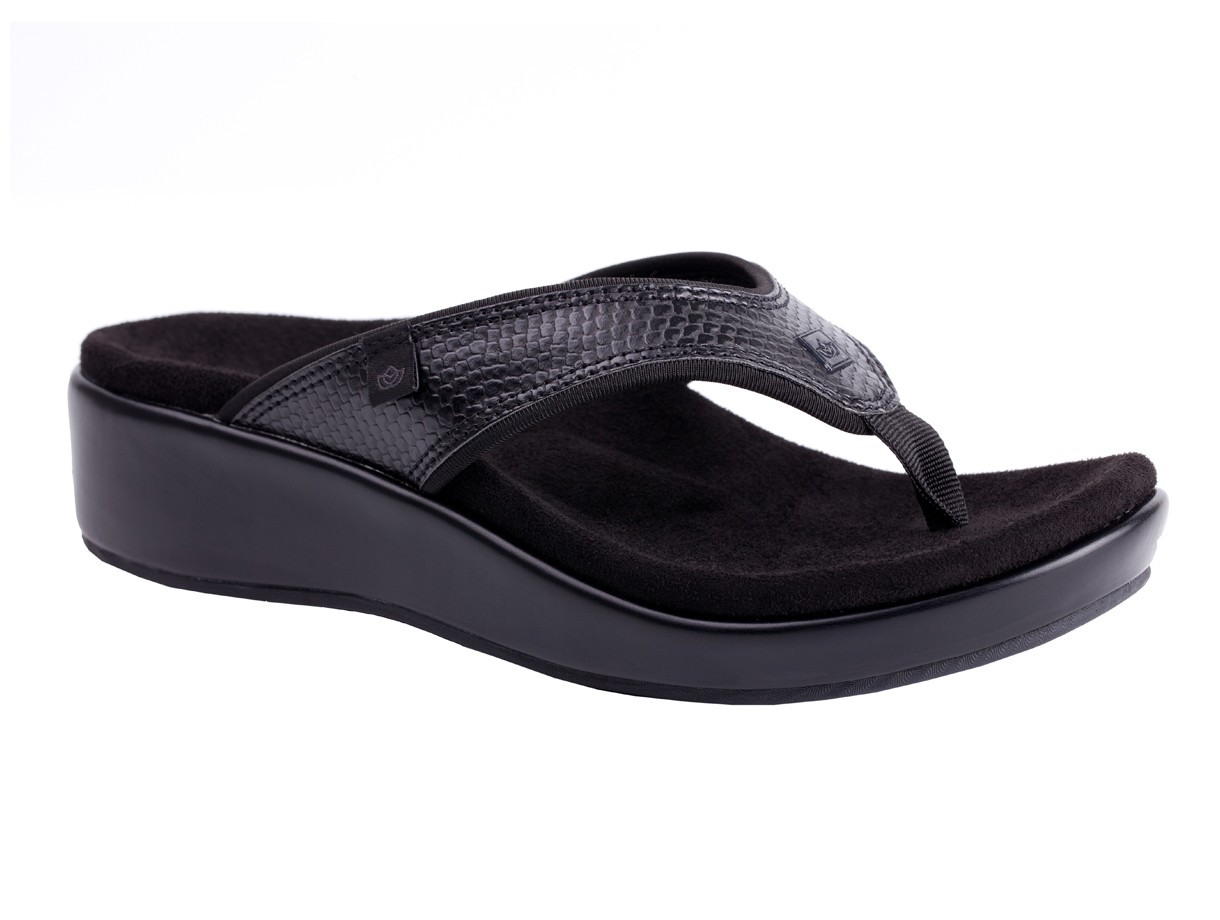 Spenco Weekend Wedge Toe-post Orthotic Sandal Questions & Answers