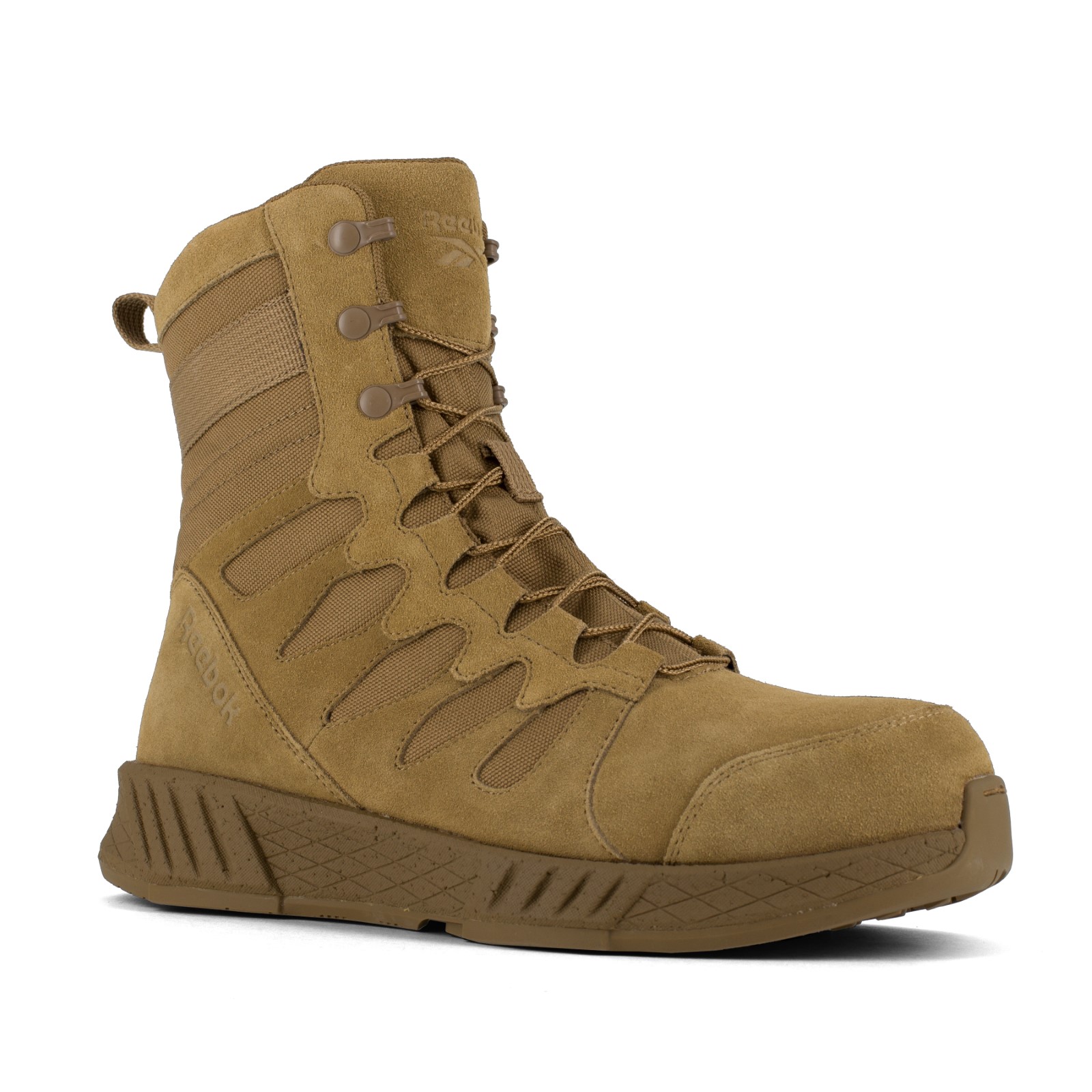 Reebok Men's Floatride Energy Tactical Composite Toe 8" Tactical Boot With Side Zipper Questions & Answers