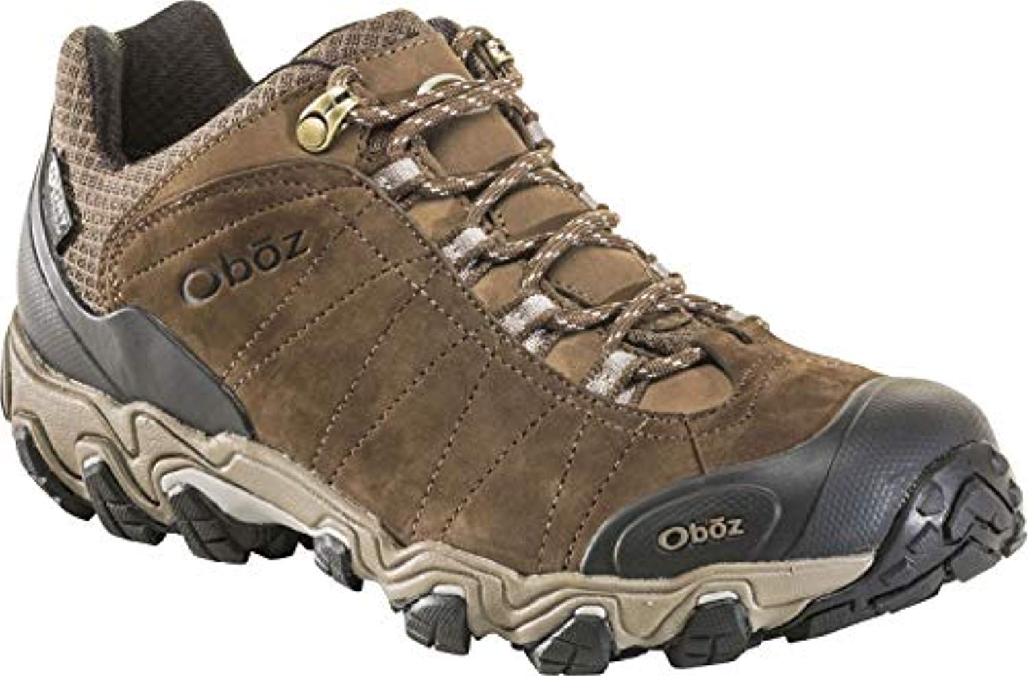 Can you tell me about the outsole of the Oboz Bridger Low Men's Waterproof Hiking Shoe?